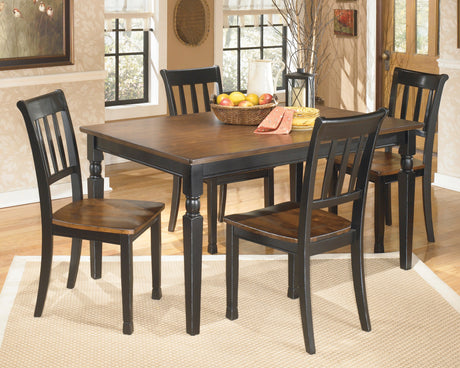 Owingsville Black/Brown Rectangular Dining Set