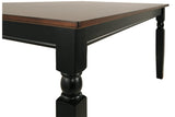 Owingsville Black/Brown Dining Table and 6 Chairs