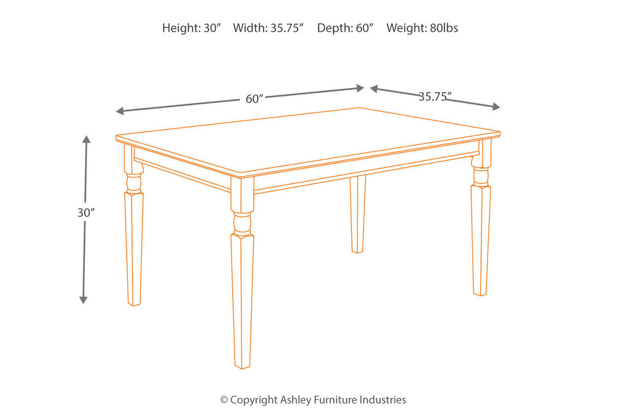 Owingsville Black/Brown Dining Table and 4 Chairs