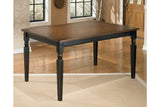 Owingsville Black/Brown Dining Table and 6 Chairs