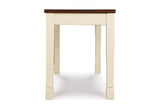 Whitesburg Brown/Cottage White Dining Bench