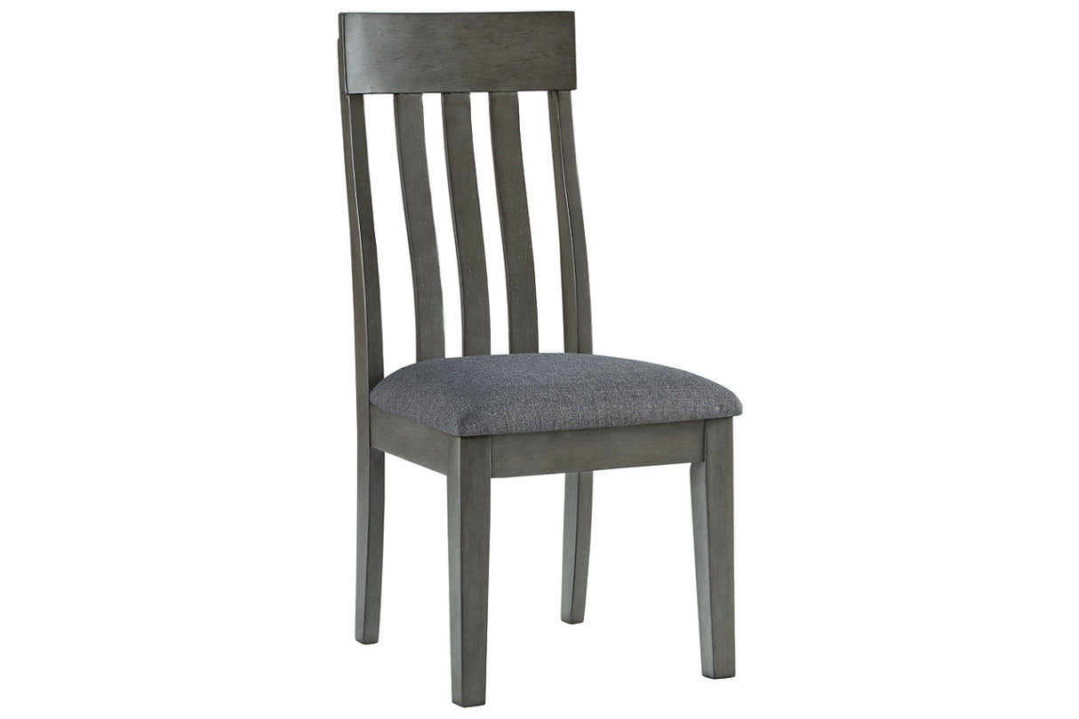 Hallanden Two-tone Gray Dining Chair, Set of 2