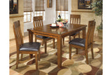 Ralene Medium Brown Dining Table with 4 Chairs