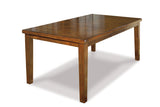 Ralene Medium Brown Dining Table and 4 Chairs and Bench