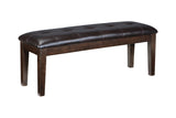 Haddigan Dark Brown Dining Bench