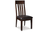 Haddigan Dark Brown Dining Table and 4 Chairs