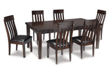 Haddigan Dark Brown Dining Table and 6 Chairs