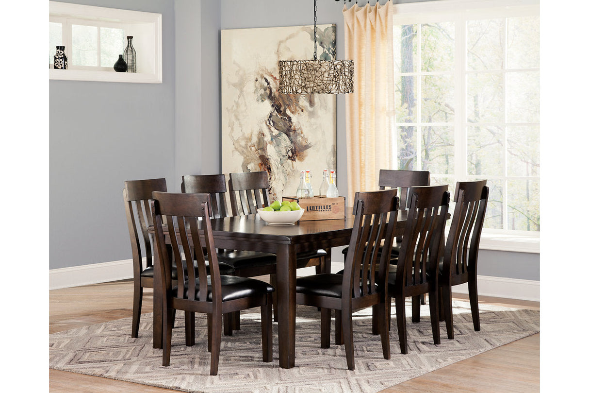 Haddigan Dark Brown Dining Table and 8 Chairs