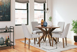 Lyncott Multi Dining Table and 4 Chairs