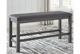 Myshanna Gray Dining Bench