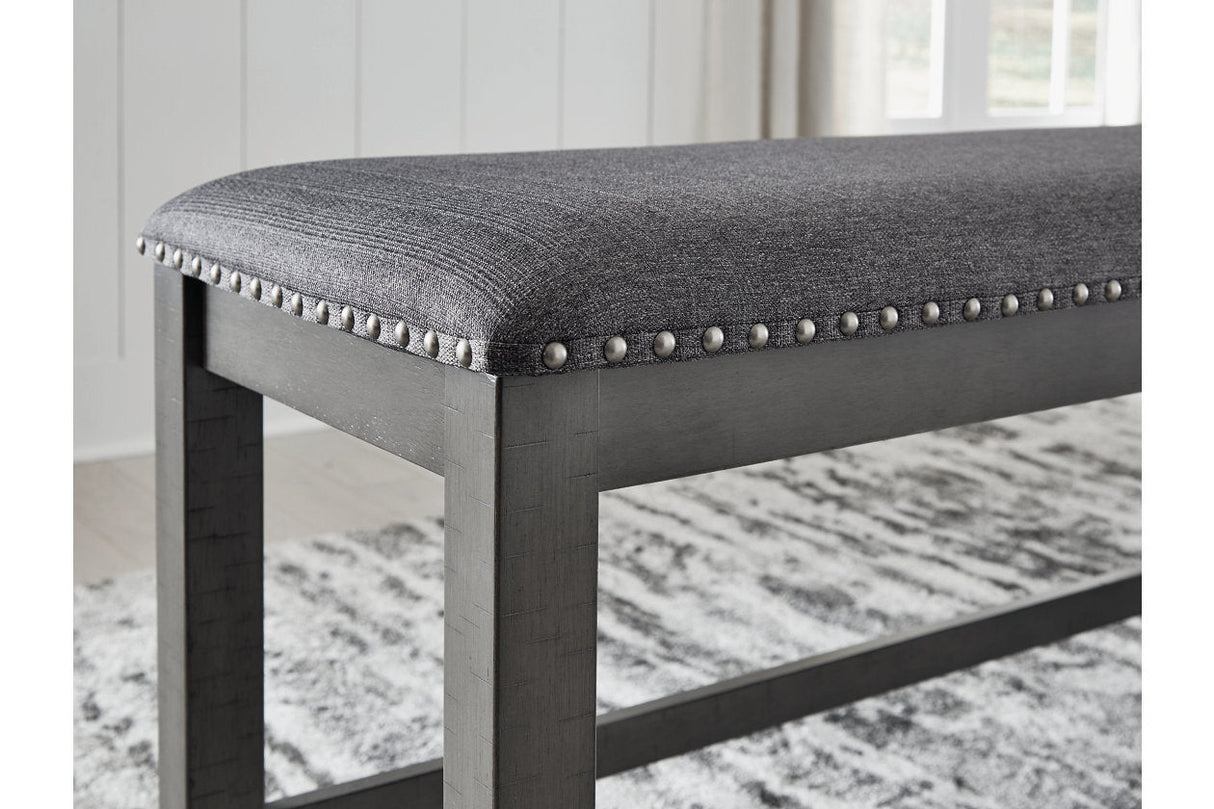 Myshanna Gray Dining Bench