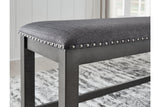 Myshanna Gray Dining Bench