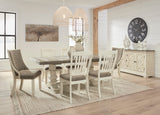 Bolanburg Antique White Two-tone Extendable Dining Set