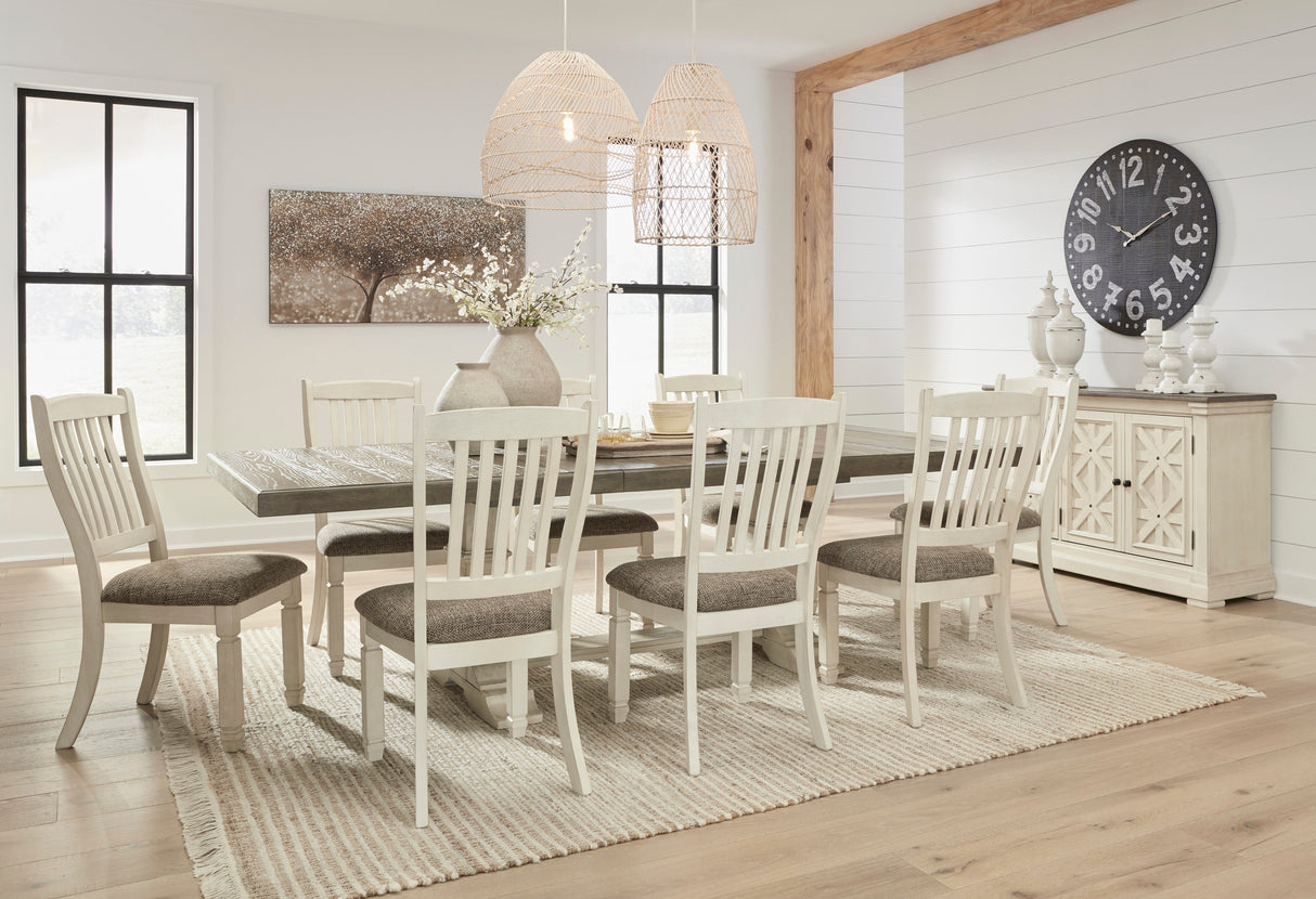 Bolanburg Antique White Two-tone Extendable Dining Set