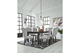 Jeanette Linen Dining Table and 6 Chairs