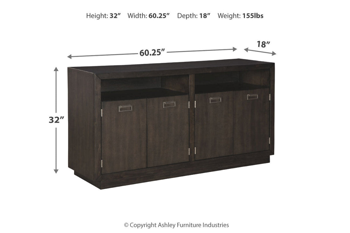 Hyndell Dark Brown Dining Server