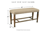 [SPECIAL] Lettner Gray/Brown Dining Bench