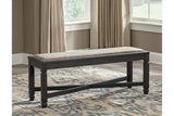 Tyler Creek Black/Gray Dining Table, 4 Chairs and Bench