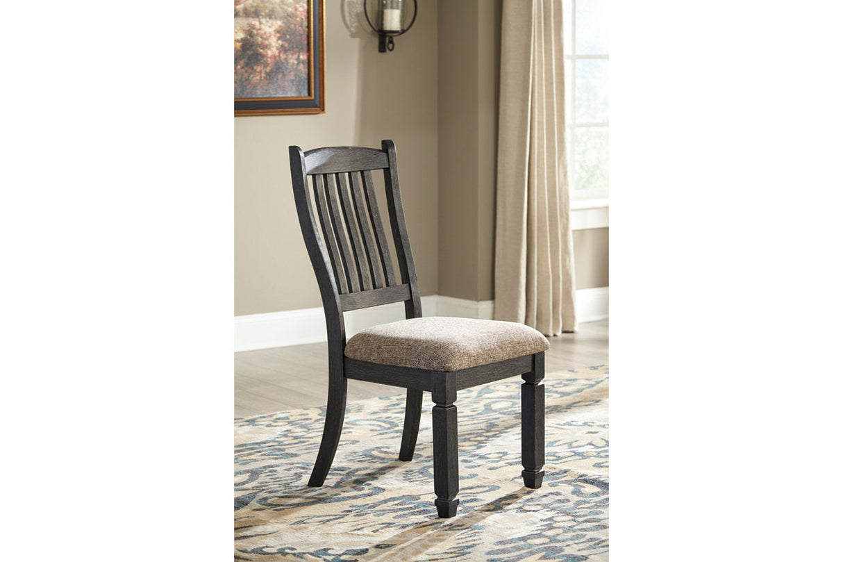 Tyler Creek Black/Gray Dining Table, 4 Chairs and Bench