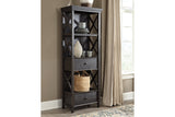 Tyler Creek Black/Gray Display Cabinet