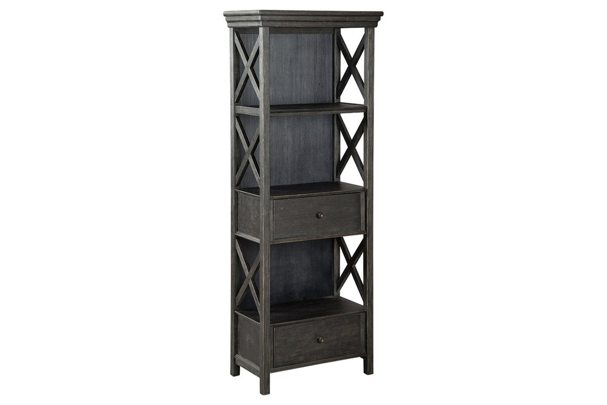 Tyler Creek Black/Gray Display Cabinet