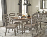 Lodenbay Antique Gray Extendable Round/Oval Dining Set