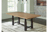 Charterton Two-tone Brown Dining Table and 8 Chairs