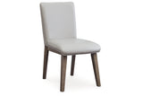 Loyaska White/Brown Dining Table and 8 Chairs