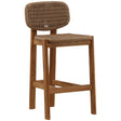 Alva Outdoor Counter Stool, Light Brown by Dovetail at Eve Furniture