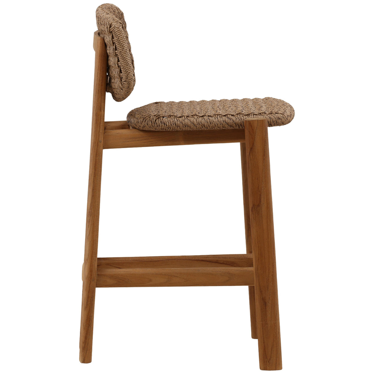 Alva Outdoor Counter Stool, Light Brown by Dovetail at Eve Furniture