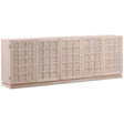 Harrison 5 Door Sideboard, White Wash by Dovetail at Eve Furniture