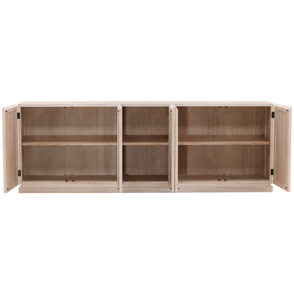 Harrison 5 Door Sideboard, White Wash by Dovetail at Eve Furniture