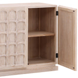 Harrison 5 Door Sideboard, White Wash by Dovetail at Eve Furniture