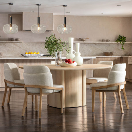 Jacquelyn Dining Chair, Off-White, Set of 2 by Dovetail at Eve Furniture