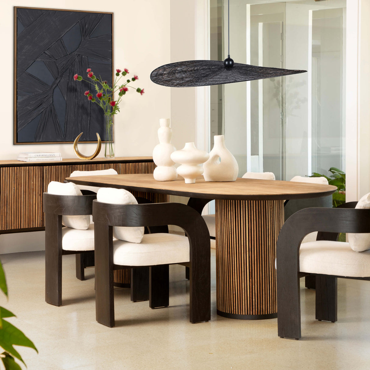 Maravi Dining Chair, Black by Dovetail at Eve Furniture