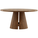 Bramwell Dining Table, Natural by Dovetail at Eve Furniture