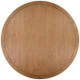 Henley Round Dining Table, Dark Brown by Dovetail at Eve Furniture