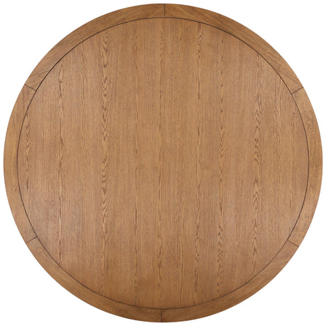 Henley Round Dining Table, Dark Brown by Dovetail at Eve Furniture