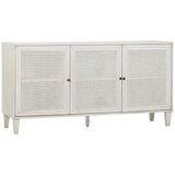 Lugano 3 Door Sideboard, White Wash by Dovetail at Eve Furniture