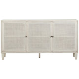 Lugano 3 Door Sideboard, White Wash by Dovetail at Eve Furniture