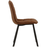 Itzli Dining Chair, Brown, Set of 2 by Dovetail at Eve Furniture