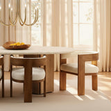 Nadia Dining Chair, Cream, Set of 2 by Dovetail at Eve Furniture