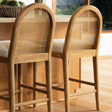 Thoreau Counter Stool, Oatmeal by Dovetail at Eve Furniture