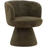 Omaira Swivel Dining Chair, Green, Set of 2 by Dovetail at Eve Furniture