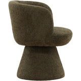 Omaira Swivel Dining Chair, Green, Set of 2 by Dovetail at Eve Furniture
