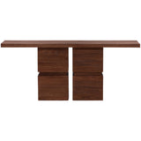 Jena Console Table, Brown by Dovetail at Eve Furniture