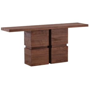Jena Console Table, Brown by Dovetail at Eve Furniture
