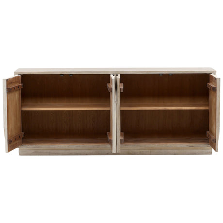 Riley Sideboard, Light Warm Wash by Dovetail at Eve Furniture