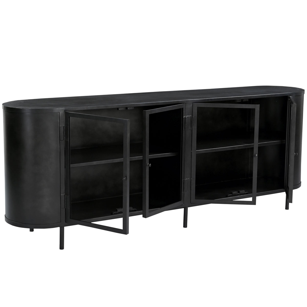 Westfield Sideboard, Black by Dovetail at Eve Furniture