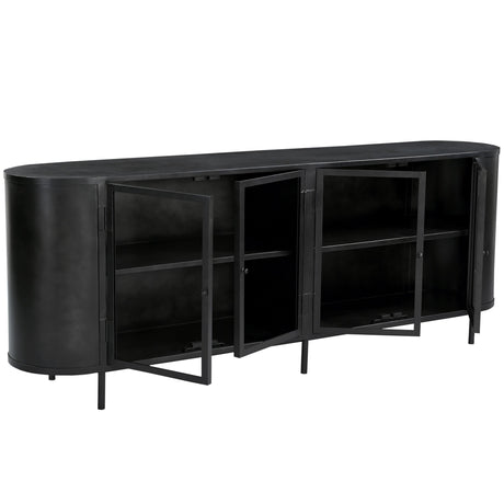 Westfield Sideboard, Black by Dovetail at Eve Furniture